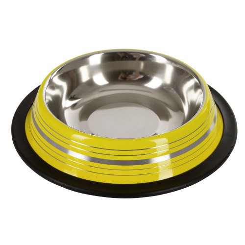 Gamelle pour Chien en Inox en couleur de 200 ml - Jaune