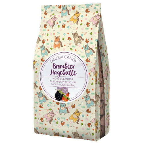 Bonbons pour chevaux - Double saveurs - Mûre/Eglantier