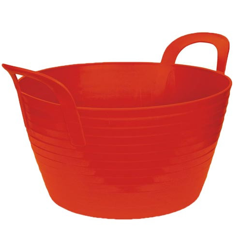 Seau flexible cheval rouge