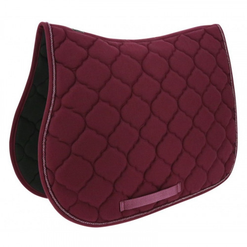Tapis de selle Riding World Rope pour cheval - Bordeaux