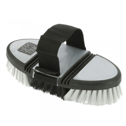 Brosse douce pour le cheval - Gris