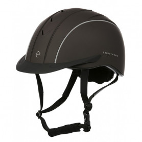 Casque Equithème "Compet" - Brun