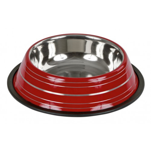 Gamelle chien inox en couleur - 450 ml