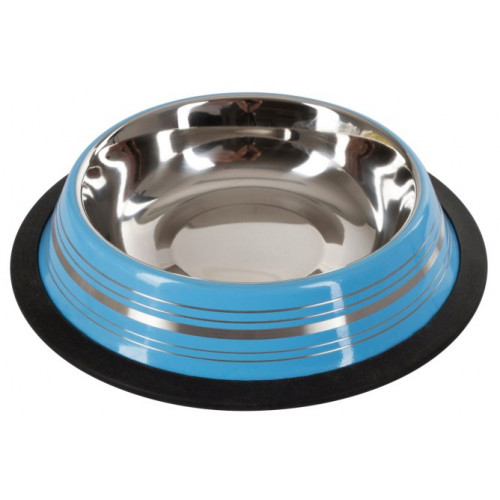 Gamelle chien inox en couleur - 900 ml