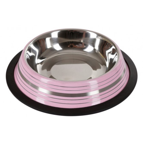 Gamelle pour Chien en Inox en couleur de 200 ml - Rose