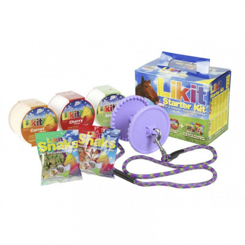 Starter Kit Likit - Pierre à lécher Cheval - Mauve