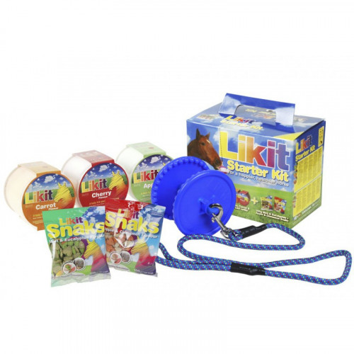 Starter Kit Likit - Pierre à lécher Cheval - Bleu