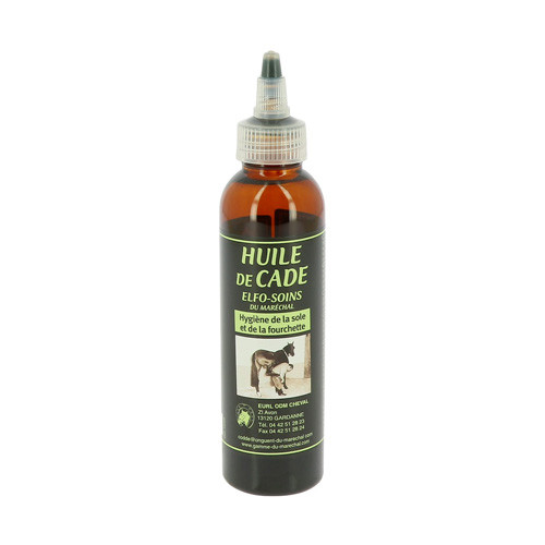 Produit huile de cade pour chevaux - Soin des sabots, de la fourchette