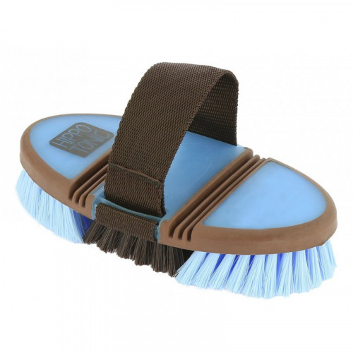 Brosse douce pour le cheval - Bleu