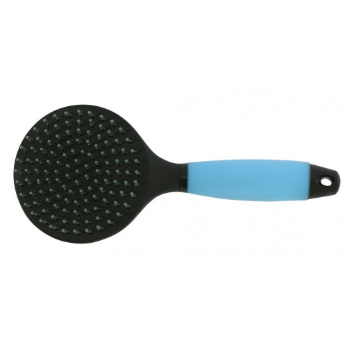 Brosse à crinière Hippotonic Gel - Soin des crins du cheval - Bleu/Noir