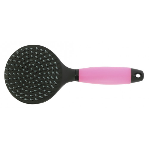 Brosse à crinière Hippotonic Gel - Soin des crins du cheval - Fuchsia/Noir