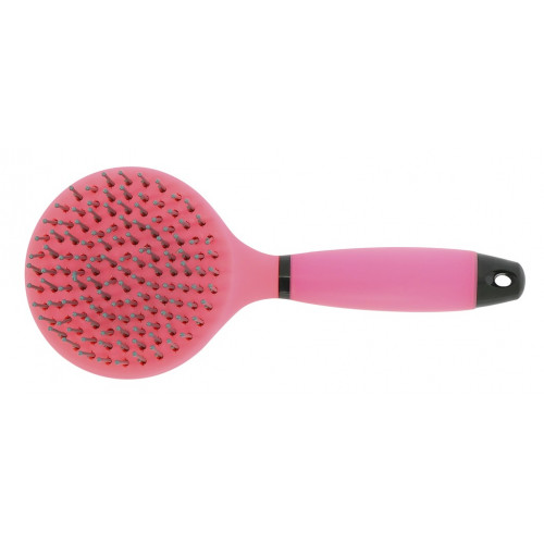 Brosse à crinière Hippotonic Gel - Soin des crins du cheval - Rose