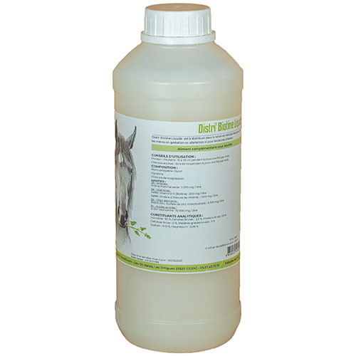 Distri Biotine Liquide 1L - Source de  Biotine Cheval