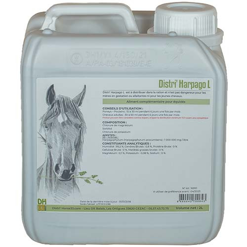 Distri'Harpago Liquide - Arthrose et douleur du cheval - 2L