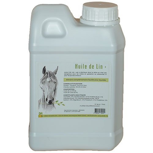 Huile de lin pour chevaux 2 l Aveve