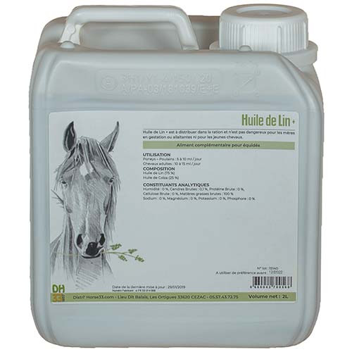 huile de colza et de lin pour chevaux