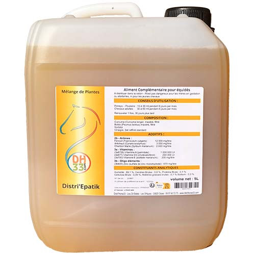 Distri'Epatik - Drainant Cheval Naturel 5L - made in France