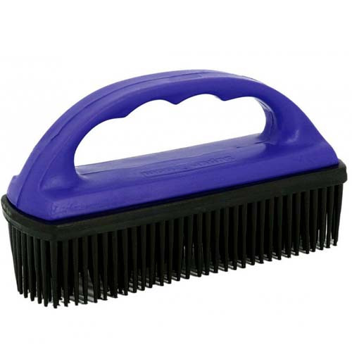 Brosse tapis colorée bleu