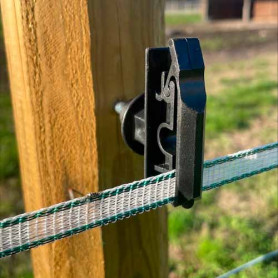 isolateur de fil ou ruban de clôture à visser