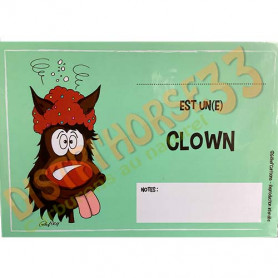 Plaque de boxe rigolote pour chevaux clowns