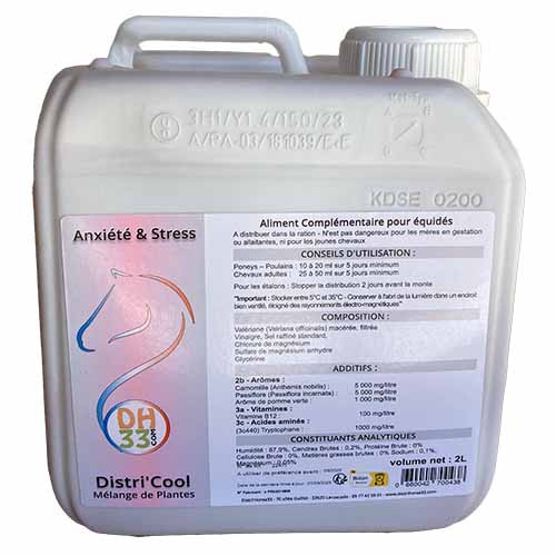 Produit Anti Stress Cheval - Distri'Cool - 2L