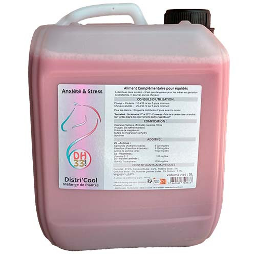 Produit Anti Stress Cheval - Distri'Cool - 5 L