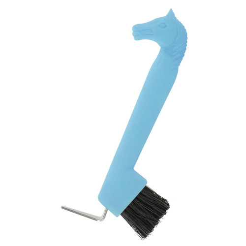 Cure pieds Tête de Cheval - Brosse de nettoyage intégrée - Bleu Ciel