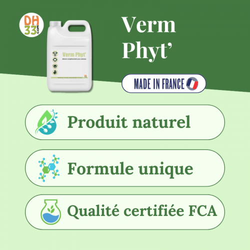 Vermifuge liquide animaux, agriculture bio - Verm Phyt'