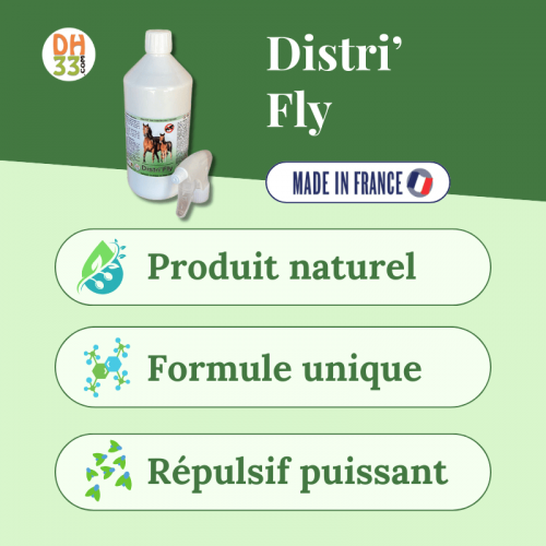 Anti Mouche Répulsif Naturel Chevaux, Poneys - Distri'Fly