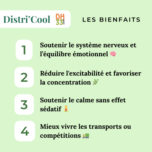 Produit Anti Stress Cheval - Distri'Cool - DistriHorse33