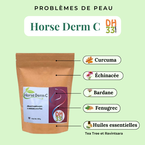 HORSE DERM C - Problème de peau du cheval