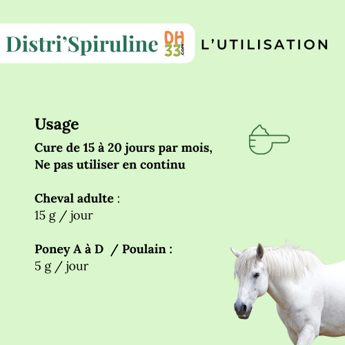 Spiruline Cheval - Protéines et Minéraux