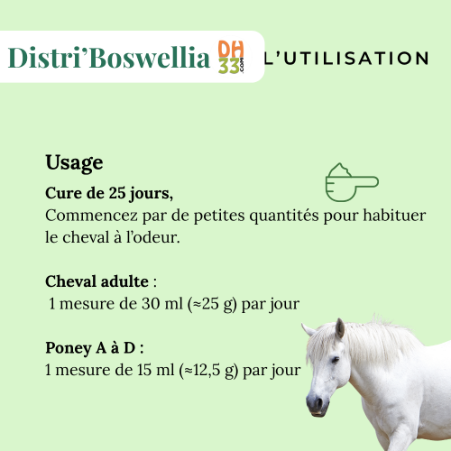 Distri'Boswellia - Arthrose du cheval - DistriHorse33