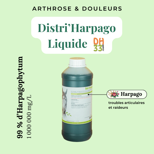 Distri'Harpago Liquide - Arthrose et douleur du cheval
