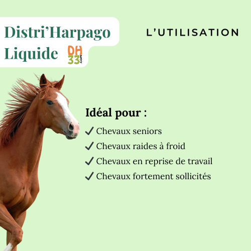 Distri'Harpago Liquide - Arthrose et douleur du cheval