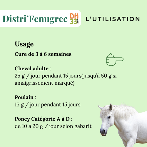 Fenugrec Cheval - Prise de Masse Naturelle et Stimulation de l'Appétit | DistriHorse33