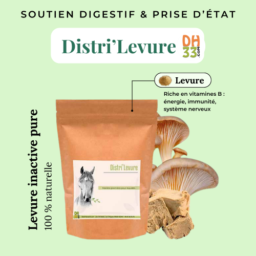 Levure de bière naturelle chevaux et poneys - Distri'Levure