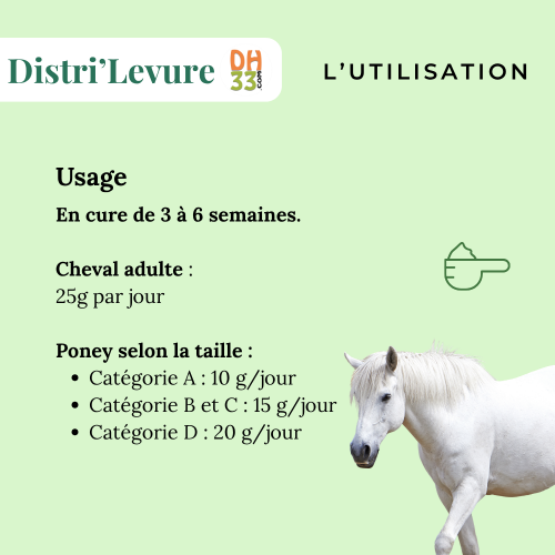 Levure de bière naturelle chevaux et poneys - Distri'Levure