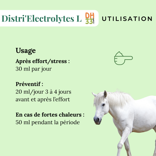 Distri'Electrolytes L - Electrolytes liquides cheval - DistriHorse33