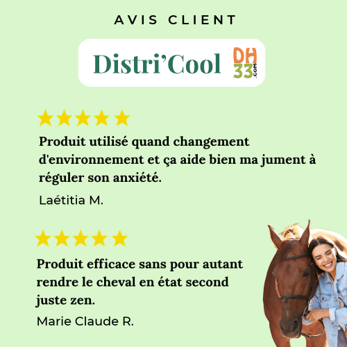 Produit Anti Stress Cheval - Distri'Cool - Qualité Premium
