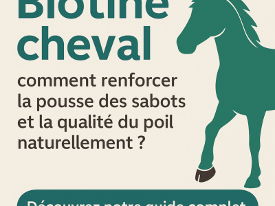 Biotine cheval : renforcer la corne et la pousse des sabots naturellement