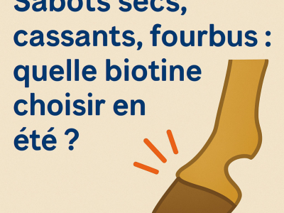 Sabots secs, cassants, fourbus : quelle biotine choisir en été ?