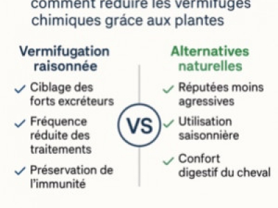 Vermifugation raisonnée du cheval : alternatives naturelles 2025