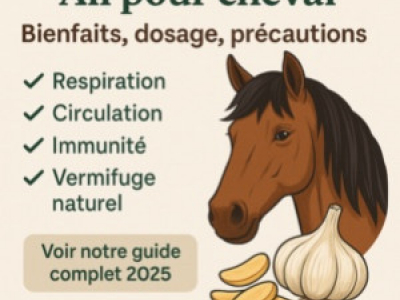 Ail pour cheval : bienfaits, dosage, précautions - le guide complet 2025
