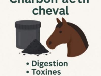 Charbon actif pour chevaux : digestion, toxine et mode d'emploi