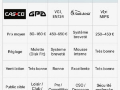 Casque d'équitation : Casco face aux grandes marques (GPA, Samshield...)