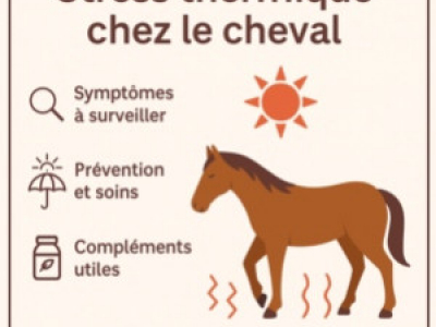 Stress thermique chez le cheval : symptômes, prévention et soins en été