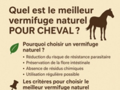Quel est le meilleur vermifuge naturel pour cheval?