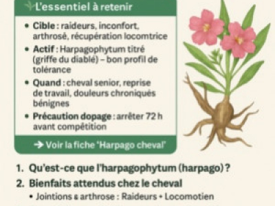 Harpagophytum pour le cheval : le guide complet sur l'harpago équin